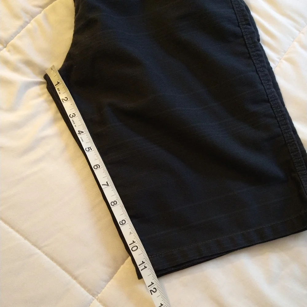 Size 34 men's classic flat front dark blue stripe short - Picture 13 of 15